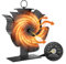 CURV BAR Kaminventilator, 5 Flügel Ofenventilator Ohne Strom, Kaminofen Ventilator für Holzofen, Leiser Betrieb, umweltfreundliche Umwälzung, Effiziente Wärmeverteilung für Holzbrenner und Kamin