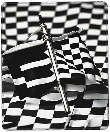 ZISHAK Checkered Flags Race Flags Personalized Mouse Mat Thick,Washable Mousepads,Non-Slip Rubber Base Computer Mousepad