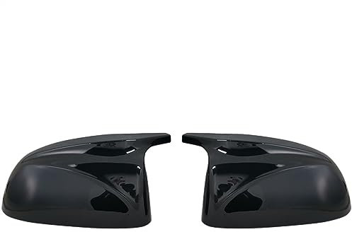 DENGG Autospiegelgehäuse Auto Seite Tür Rück Seite Spiegel Abdeckung Kappe Für B&MW G01 G02 G05 X5 G06 X6 G07 X7 2018-2023 Auto Spiegel Gehäuse Zubehör (Color : Bright Black)
