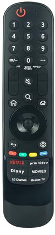 ALLIMITY MR23GA Telecomando Sostituzione adatta per LG OLED TV 50UR73006LA 50UR81006LJ 55UR78006LKD 55UR81006LJ 55UR91006LA 65UR73006LA 75UR81006LJ 86QNED816RE OLED42C37LA OLED48C37LA