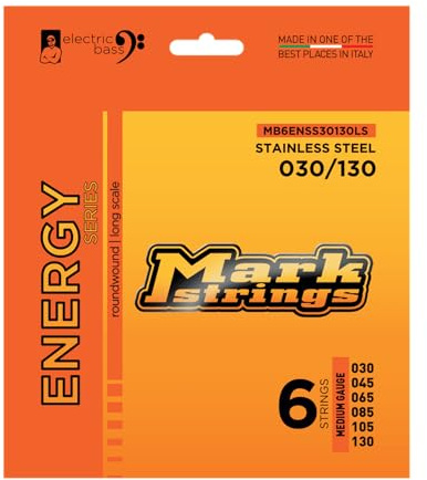 Markbass Energy Series Strings 6s 30-130 - Saitensatz für 6-Saiter E-Bass