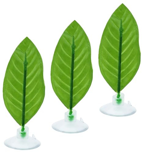 Bekecidi 3PCS Betta Bett Blatt Betta Fisch Rest Blatt Künstliche Betta Blatt Pad Hängematte Fisch Betta Laichen Blatt Aquarium Dekorationen und Zubehör