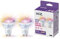 WiZ GU10 Smart LED Glass Bulb – Smart Connected WiFi Works with Alexa,Google Assistant & HomeKit, Dynamic Scenes on App Including Relax Mode, Music sync for Bedroom, Kitchen, TV, Party, 2 Pack, 50W