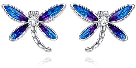 Libelle Ohrstecker für Damen 925 Sterling Silber Libelle Ohrringe Schmuck Geschenk