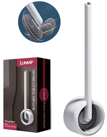 escobillas de baño escobilla baño Silicona montada en la Pared Blanca 90 giratoria Juego de escobilla WC para Inodoro