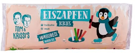Tom & Krissi's Wassereis MIX in 5 Geschmacksrichtungen zum Einfrieren - fructosefrei und vegan, 15er Pack (15x 40ml)