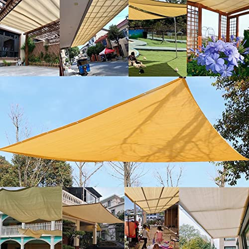 Beige Rectangle Shade Sail 90% UV Protection Sunshade Fabric with Grommets for Greenhouse Garden Plant Pergola Backyard Roof Shading 4 x 4.5 m Shade Mesh Cloth for Outdoor Sun Protection.