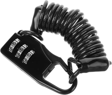 MUCKLILY Antivol De Casque Moto Câble Antivol pour Casque Accessoire De Sécurité Fixation Pratique