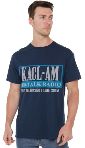 Frasier The Kaclam Talk Unisex Adult T Shirt, Navy, Large
