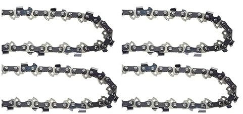 Giwnhvx 4 Stück 40,6 cm Sägekette 3/8 LP 55 Antriebskette für MS170 MS180 61PMM355, für 90PX055 90PX R55 Kette