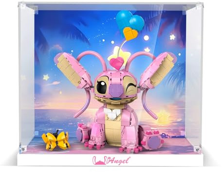 Acryl-Vitrine für Angel 43257, Verdickter Acryl-Display-Kasten mit Hintergrund, Staubdichter Schaukasten Kompatibel mit 43257 (nur Kasten, Keine Modelle)