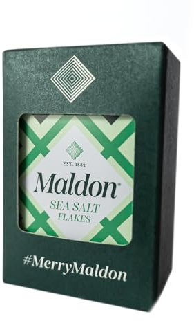 Maldon Salt – Maldon Sea Salt Christmas Tree Decoration | Tin Christmas Bauble | Festive Foodie Ornament | SEALED – DOES NOT CONTAIN SALT