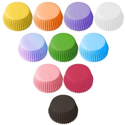 500 Mini Pirottini Standard Per Muffin, Pirottini In Carta Antiaderente Resistenti Al Calore, 3,5 Cm x 2,25 Cm, Adatti Per l'Uso In Forni e Friggitrici Ad Aria (3.5cm)