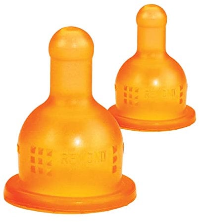 dBb Remond Varitétine antiaérophagique 2ème âge, 4 mois+, Caoutchouc, 3 Débits : lent, moyen, fort, Tétine pour lait épais, bouillie & potage, Fabriquée en France, Lot de 2 tétines