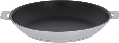 Cristel - P24QLE - Poêle inox 24cm - sans poignée amovible - Anti-adhérent Exceliss+ - Collection Strate