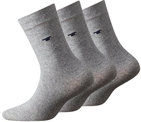 TOM TAILOR, Unisex - Kinder Socke 3 er Pack 9203, Gr. Grau (grey melange - 150 ), Gr. 23-26