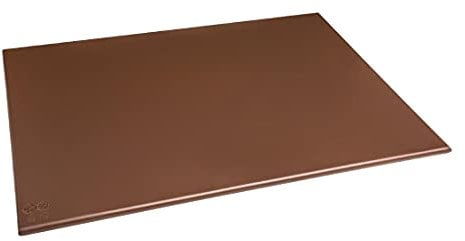 Hygiplas Large High Density Brown Chopping Board for Vegetables - 60x45cm