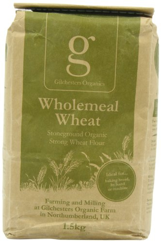 Gilchesters Organics Organic Strong 100% Whole Wheat Flour 1.5 K g (Pack of 6)