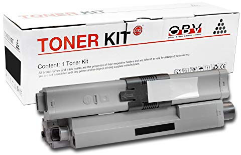 OBV Kompatibel 44973536 Toner ersetzt für Oki C301 C321 MC332 MC342 schwarz 2200 Seiten