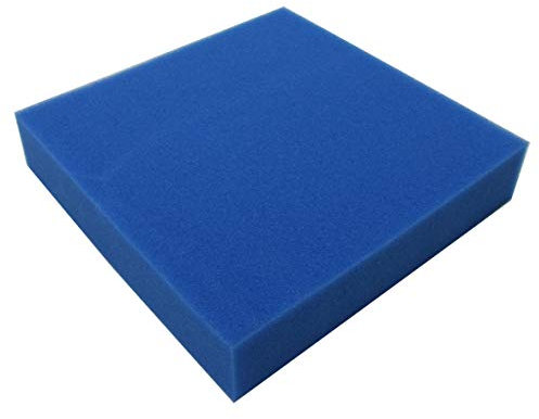 JBL 62563 Schiuma Riutilizzabile per Filtro Acquario Contro Tutte Le torbidità dell'Acqua, Filtro in Schiuma Blu fine