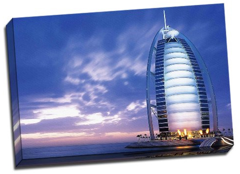 Burj Al Arab Jumeirah Dubai Kunstdruck auf Leinwand, 76,2 x 51,8 cm