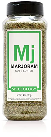 Spiceology - Dried Marjoram Herb Leaves - 4 ounces
