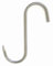 M4x100VA 10 Stück Fleischhaken, Metzgerhaken, Edelstahlhaken, S-Haken, Räucherhaken, Lebensmittelhaken, D4,0 x 100 mm, 10 Stück