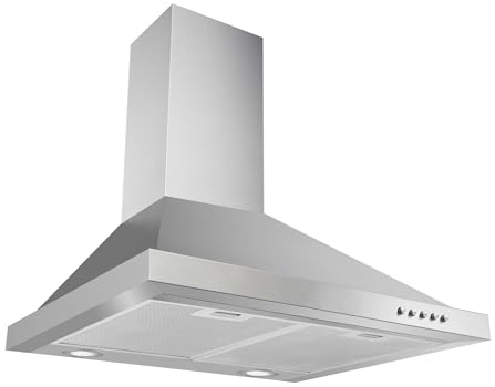 Respekta Dunstabzugshaube/Kaminhaube 60 cm/Edelstahlgehäuse/Abluft - und Umluftfunktion / CH44078-60IX-A/A / 58 – 71 dB