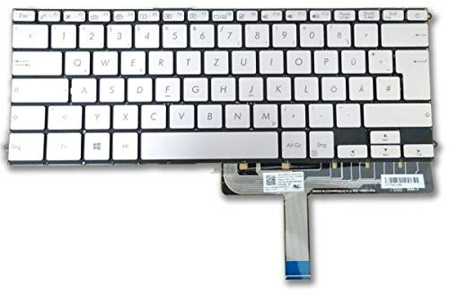 Asus ZenBook 3 Deluxe Tastatur UX490 UX490CA UX490UA Silber mit Backlight