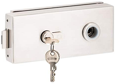 Glastürschloss Q PZ | inkl. Profilzylinder | V2A Edelstahl matt | metallische Innenmechanik