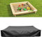 Schwarz Staubdichte wasserdichte Sandkasten-Abdeckung mit Kordelzug für Sandkasten Pools Gartensaunas Whirlpools 150x150x20cm