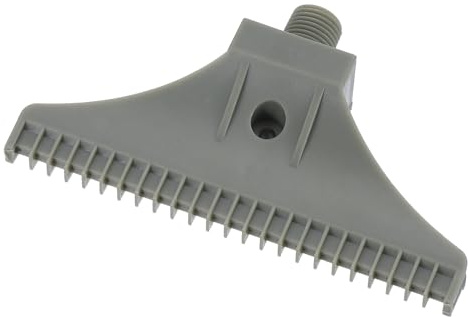 sourcing map Flat Nozzle G1/4 Male Thread ABS Single Hole Air Blow Off Flat Jet Nozzle Gray