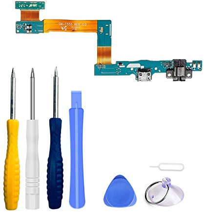 LTZGO Dock Connector für Samsung Galaxy Tab A 9.7 SM-T550 T555 Ladebuchse Lade Port Charger Port Ladeport USB Ladebuchse mit Flexkabel,Schraubenzieher, Werkzeug Set