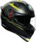 AGV Unisex-Adult K1 E2205 TOP Motorrad Helm, Schwarz, XS