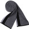 WANYING Herbst Winter 6% Wolle Herrenschal Gestrickter Schal Strickschal Wolleschal für Herren Mode Schick Casual Business - Klein Kariert Schwarz & Grau