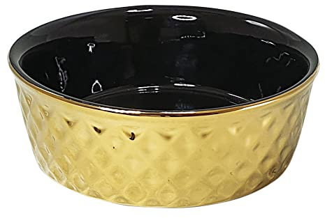 Nobby Keramik Napf Gold, Gold/schwarz Ø 20 x 7 cm, 1,00 l, 1 Stück