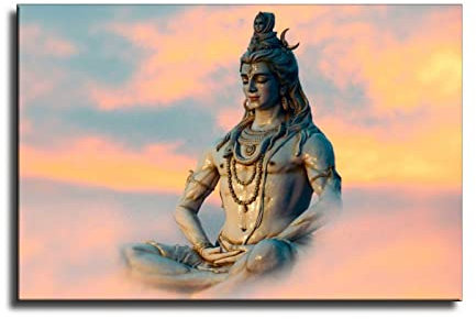 ZZHIY Der große Gott. Lord Shiva Poster, dekoratives Gemälde, Leinwand, Wandkunst, Wohnzimmer, Poster, Schlafzimmer, 40 x 60 cm