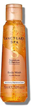 Sanctuary Spa Signature Collection with Jojoba Beads, Cruelty Free & Vegan Body Wash, 75ml