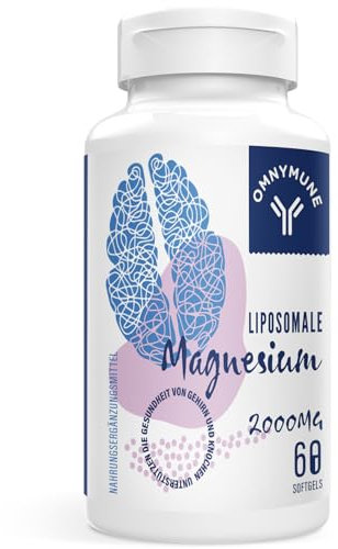 Liposomal Magnesium 2000mg High Strength - Magnesium Supplement with Vitamin D3 & K2 Non-GMO Gluten Free
