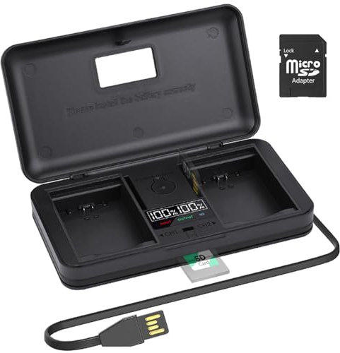 DMW-BLF19 / DMW-BLF19e Chargeur – LCD intégré câble USB avec port de type C pour appareil photo numérique Panasonic S5 GH6 GH5s GH5 GH4 GH3 GH3A GH3H GH3GK GH4R GH4GK