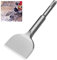 Chisel SDS Plus, 165 * 75 mm Wide Flat Shape Cracking Chisel Bent Tile Chisel Edging Chipping Tool Drill Cranked Sourcing Map Scraping Drill Bit for Ceramics and Floor
