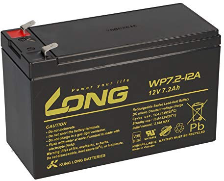 Akku kompatibel für Yunto Q Q450 Q700 P500 Basic P500 USV UPC Notstromversorgung Markenakku mit VDs 12V 7,2Ah