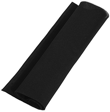 ANKROYU 1.4m X 0.5m Speaker Mesh Cloth, Polyester Fabric Dustproof Protective Cloth, Stereo Audio Mesh Grill Cloth, Speaker Cover Dustproof Speaker for Large Speakers and Stage Speakers Etc(Black)