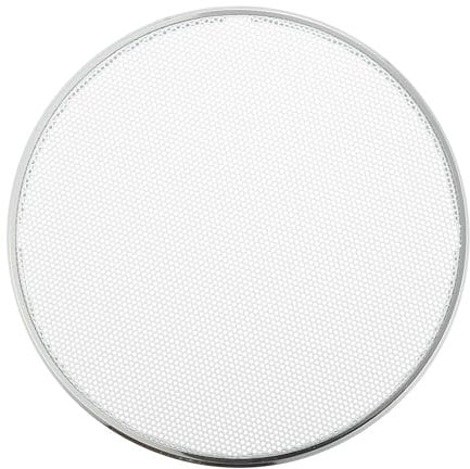 X AUTOHAUX Universal 5 Car Speaker Grills Cover Mesh Round 5 Inch Audio Speaker Subwoofer Guard Protector Case Iron Plating Silver Tone White - Pack of 1