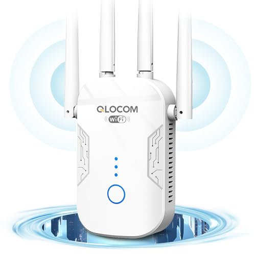 QLOCOM WiFi Internet-Repeater 1200Mbit/s WLAN Verstärker Dualband 2.4G&5G chsdjdgvyhwr
