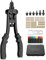 eSynic Nietmutternzange Set 12 Nietzange Set Nietdorne M3 M4 M5 M6 M8 M10 Gewinde Nietenzange Set Nietmuttern Set inkl. 125pcs Nietmuttern mit Tragetasche