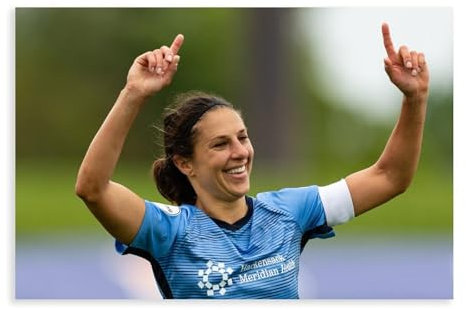 WANGCYJS Carli Lloyd Fußballspieler-Poster, 9 Stück, Leinwand-Poster, Schlafzimmer, Dekoration, Landschaft, Büro, Raumdekoration, Geschenk, Unrahmen: 30 x 45 cm