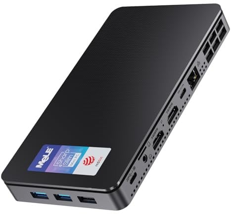 MeLE Overclock4C Mini-PC – N300, 16GB RAM, 512GB, HDMI, PCIe 3.0 x4, USB-C PD 3.0 – Ideal für Büro/Industrie/Bildung