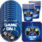 YGCHEN Vaisselle de Fête Jeu Vidéo Anniversaire Décorations Game Vaisselle Garcon Fournitures de Jeux Vidéo Vaisselle Jetable Set Anniversaire Contrôleur Assiettes Gobelets Serviettes 10 Invités (Bleu