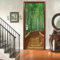 Porte Muraux Auto-adhésif Stickers - 3D Autocollant Porte Affiche Vert bambou paysage - Vinyle étanche Porte Autocollants pour Salon Chambre Décoration 77x200 cm